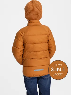 3 in 1 Waterproof Kids Coat