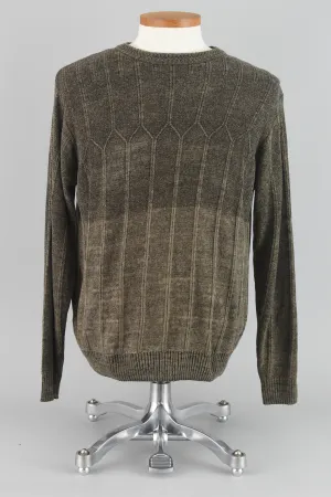 90s Dockers Ombre Brown Chenille Sweater Men's Medium