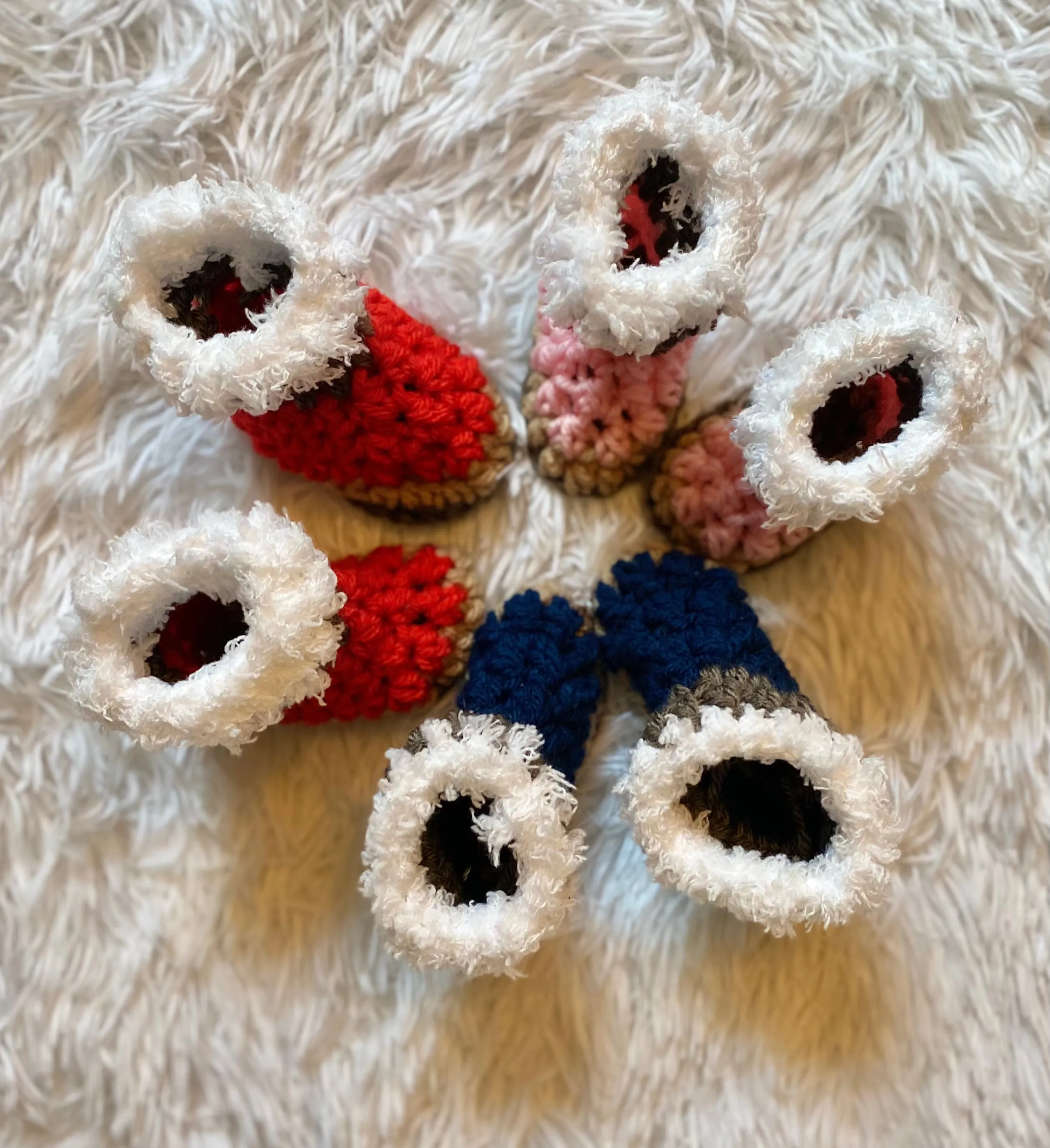 Baby booties & hat set