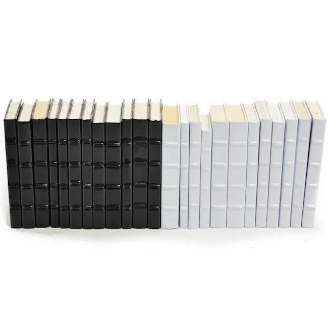 Black & White Decorative Faux Books