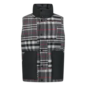 Burberry 'Kenwick' Check Gilet Dark Grey