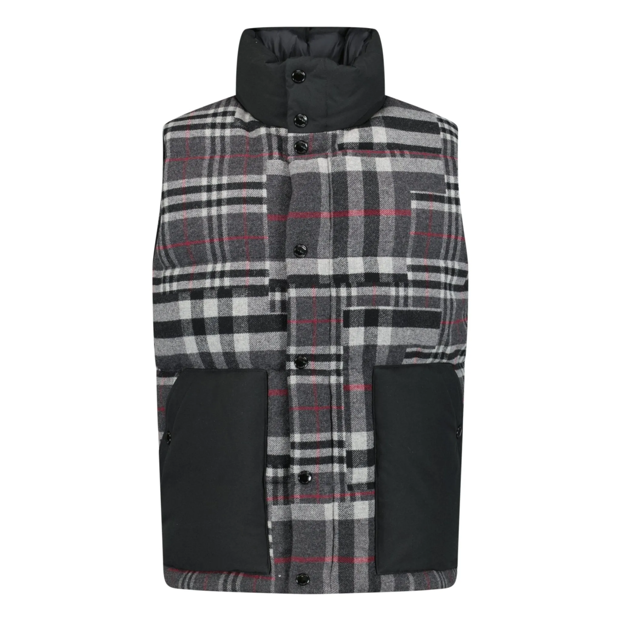 Burberry 'Kenwick' Check Gilet Dark Grey