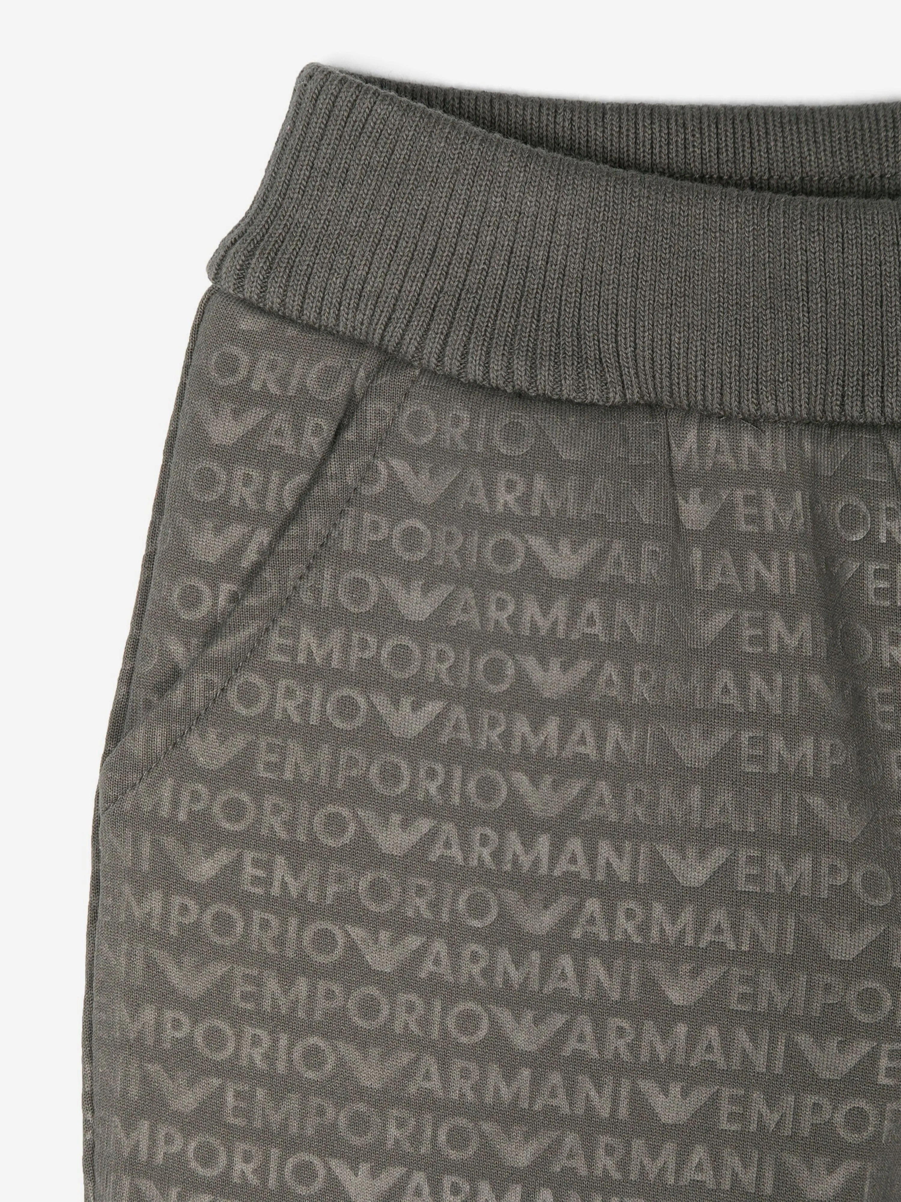 Emporio Armani Baby Boys Logo Jogtgers in Green