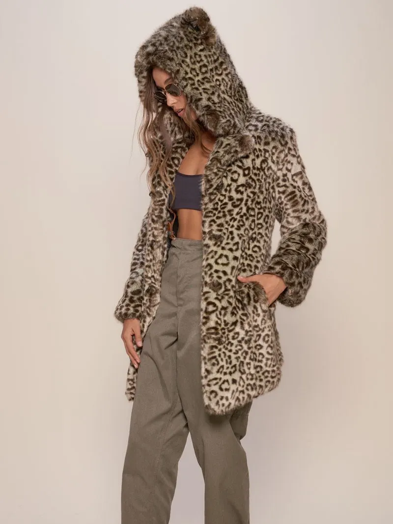 Forest Leopard Luxe Classic Faux Fur Coat | Women's