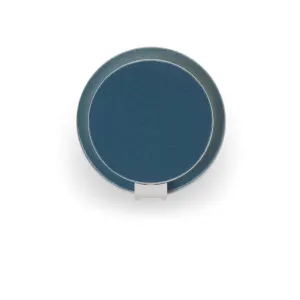 Gravy 5 in. LED Wall Light Plug In Matte White Body Azure Felt Plate