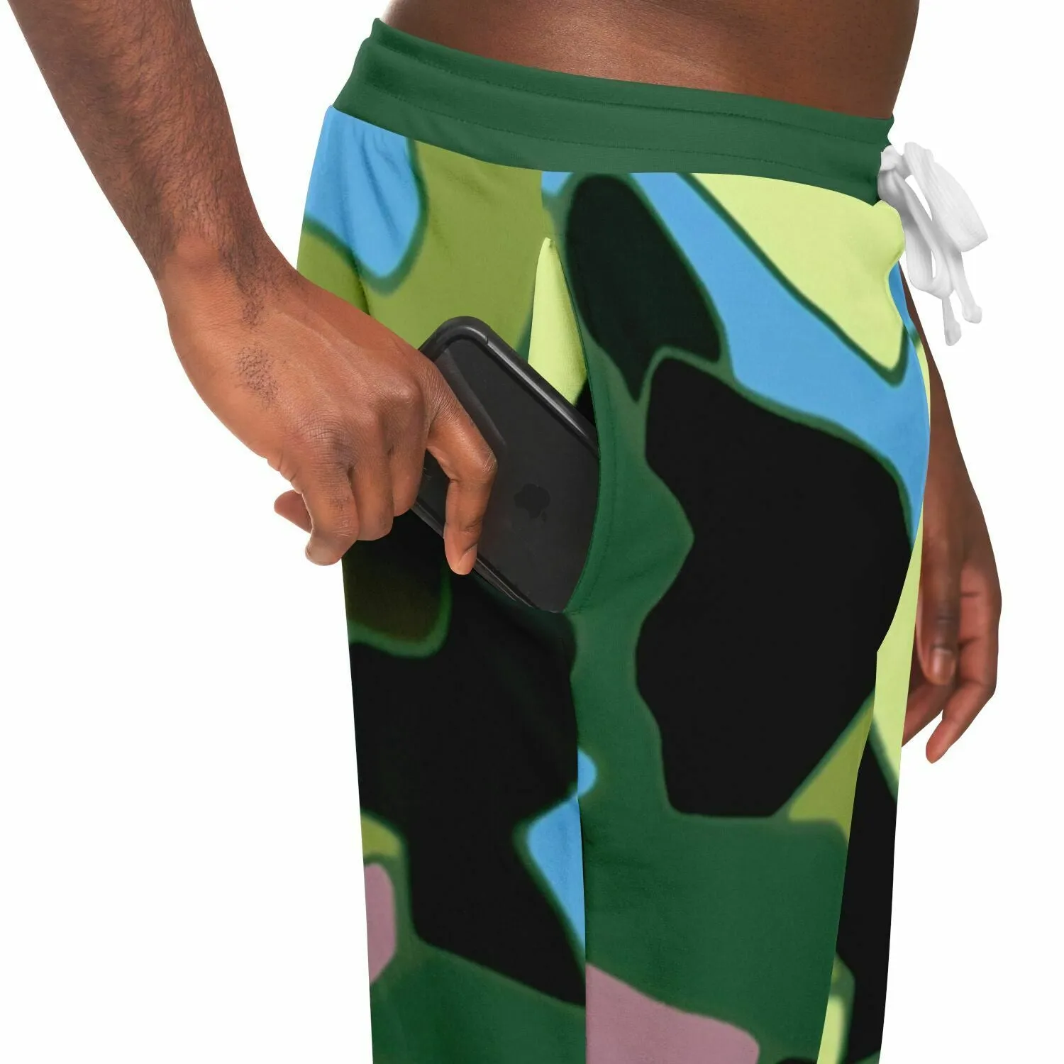 Green Purpalicious Eco-Poly Camo Unisex Joggers