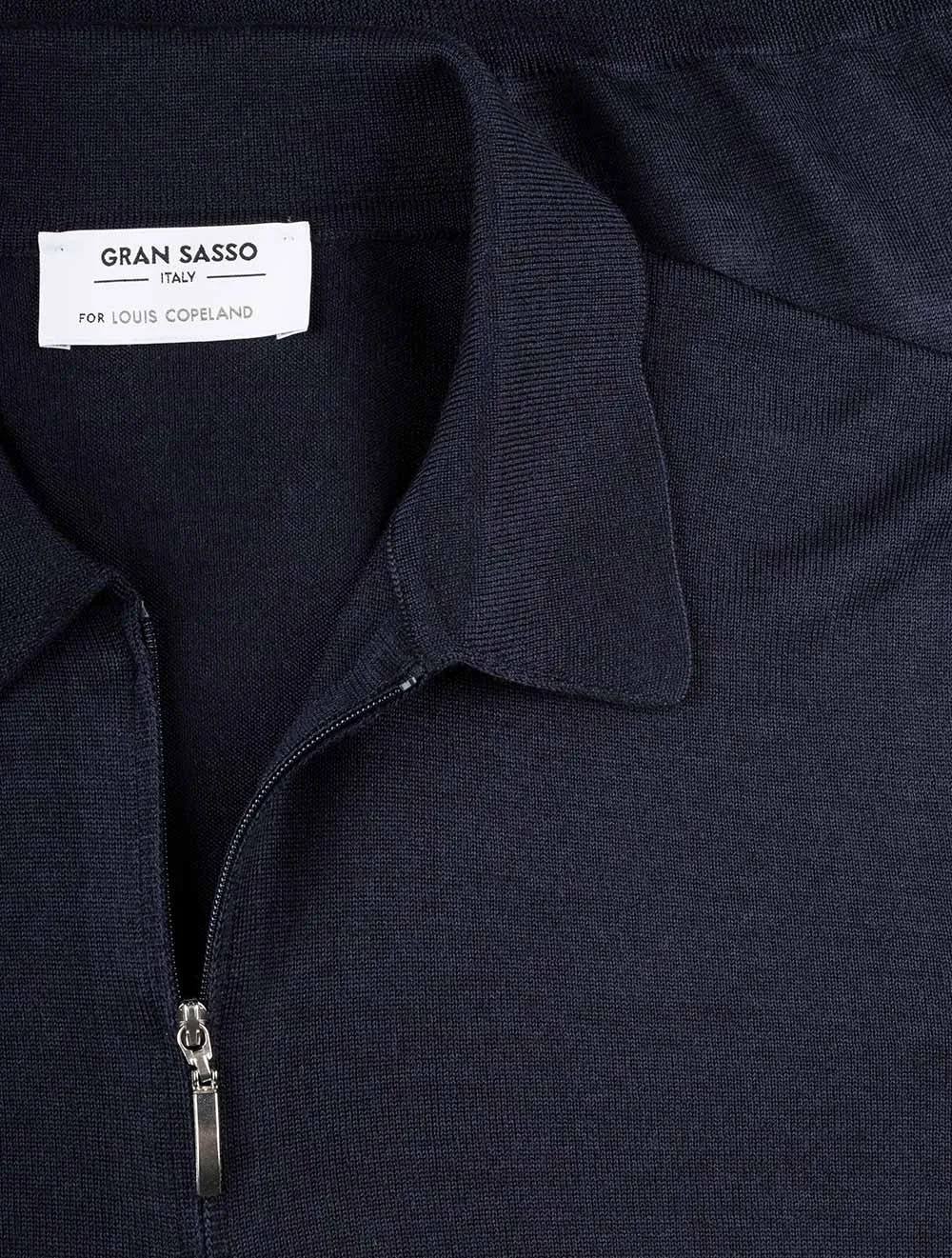 Half-Zip Tennis Polo Navy