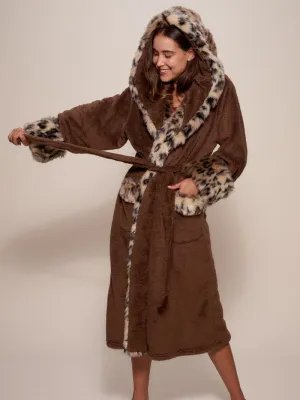 Hooded Leopard House Robe