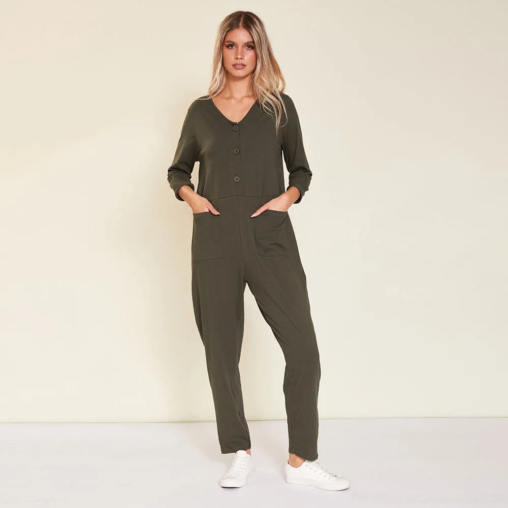 Jodie Jumpsuit (Khaki)