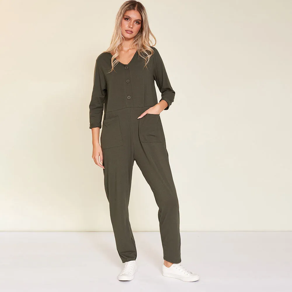 Jodie Jumpsuit (Khaki)