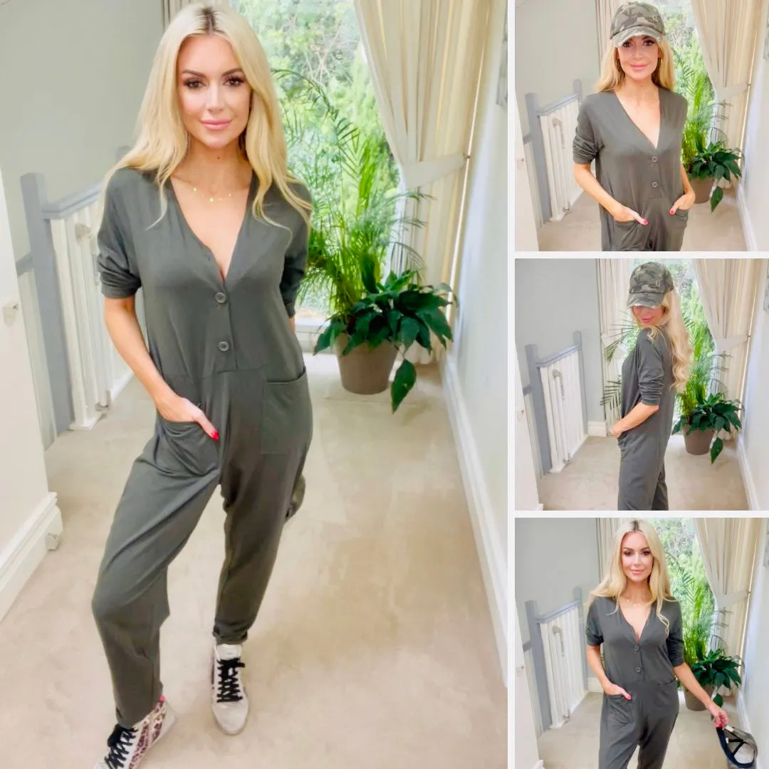 Jodie Jumpsuit (Khaki)