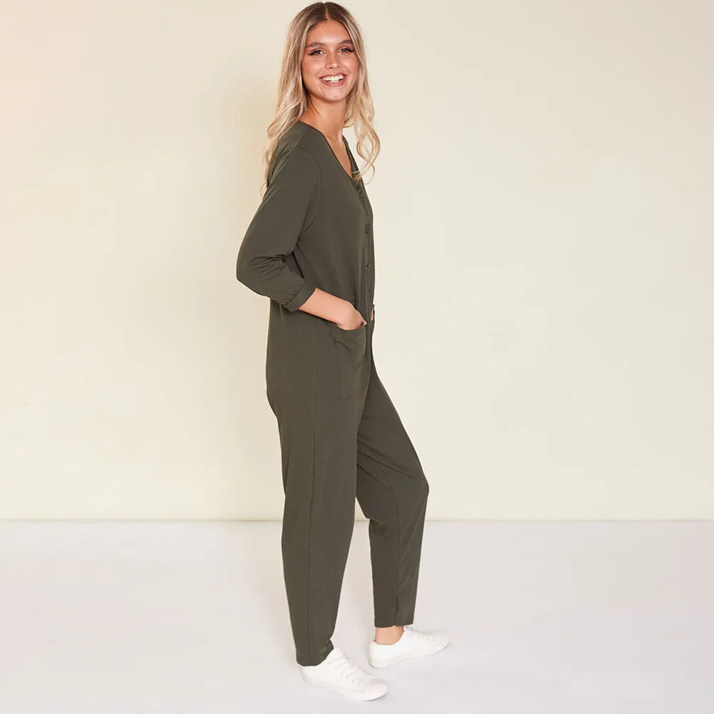 Jodie Jumpsuit (Khaki)