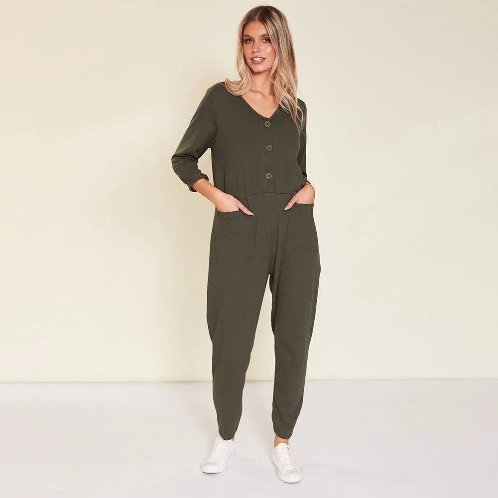 Jodie Jumpsuit (Khaki)