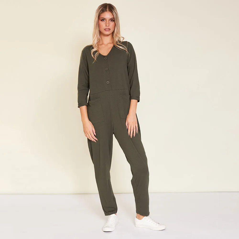 Jodie Jumpsuit (Khaki)