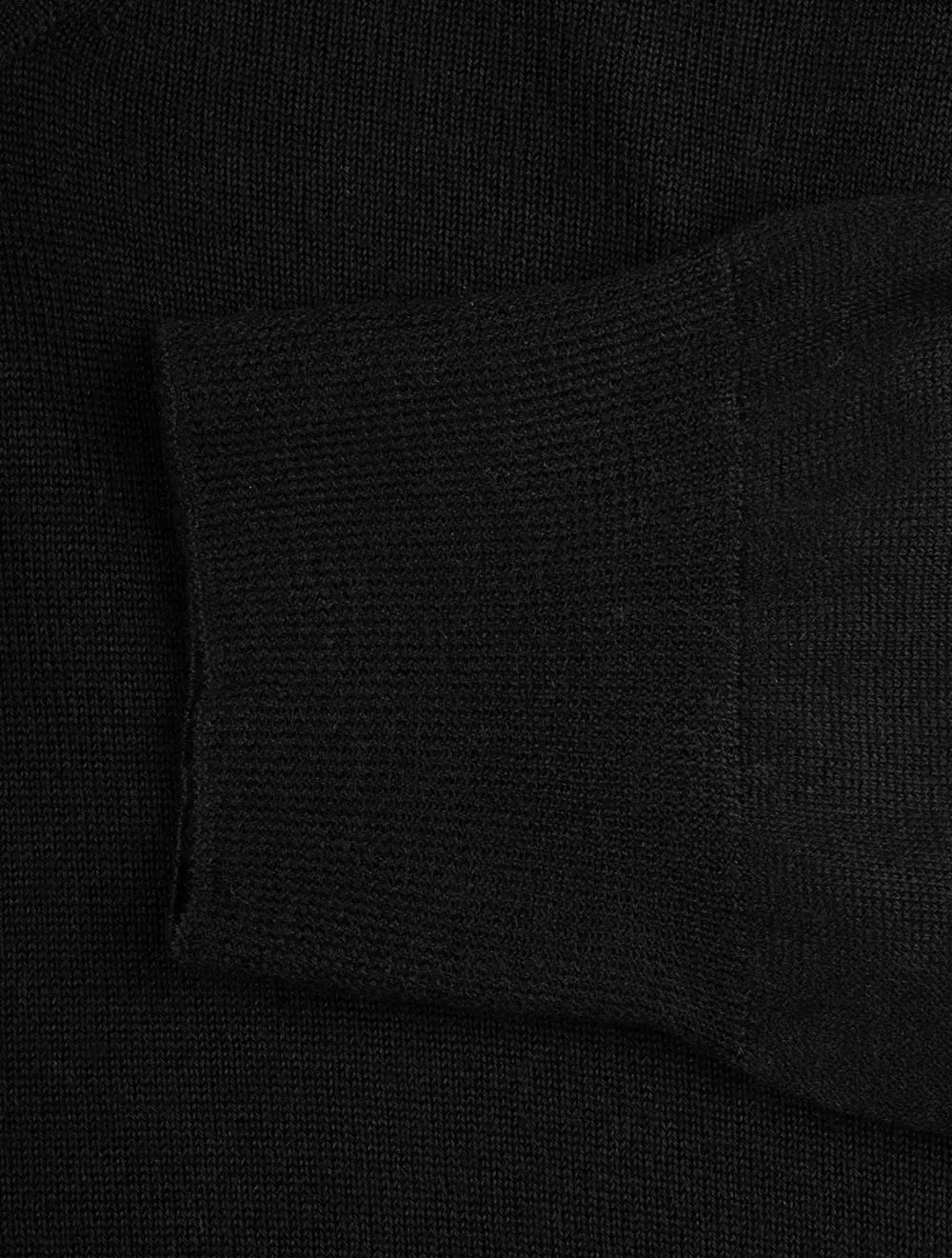 Long Sleeve Tennis Polo Black