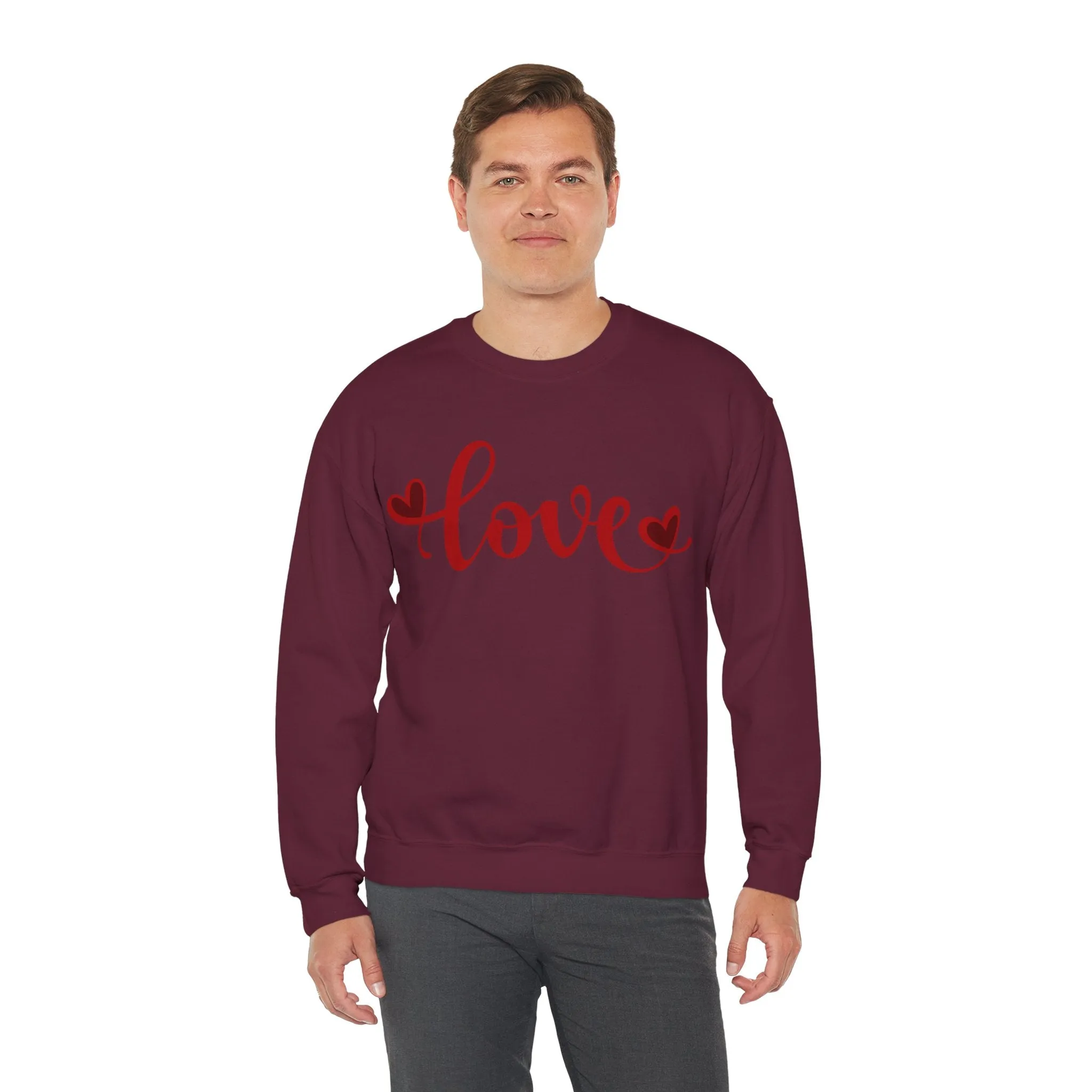 Love Crewneck Sweatshirt - Cozy Unisex Pullover