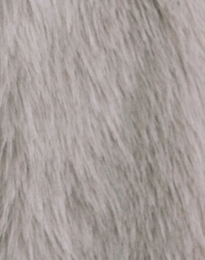 Lupita Jacket in Faux Fur Taupe