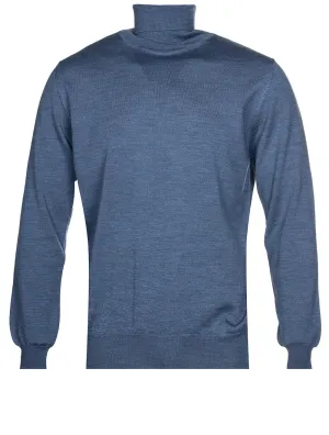 Merino Turtle Neck Blue