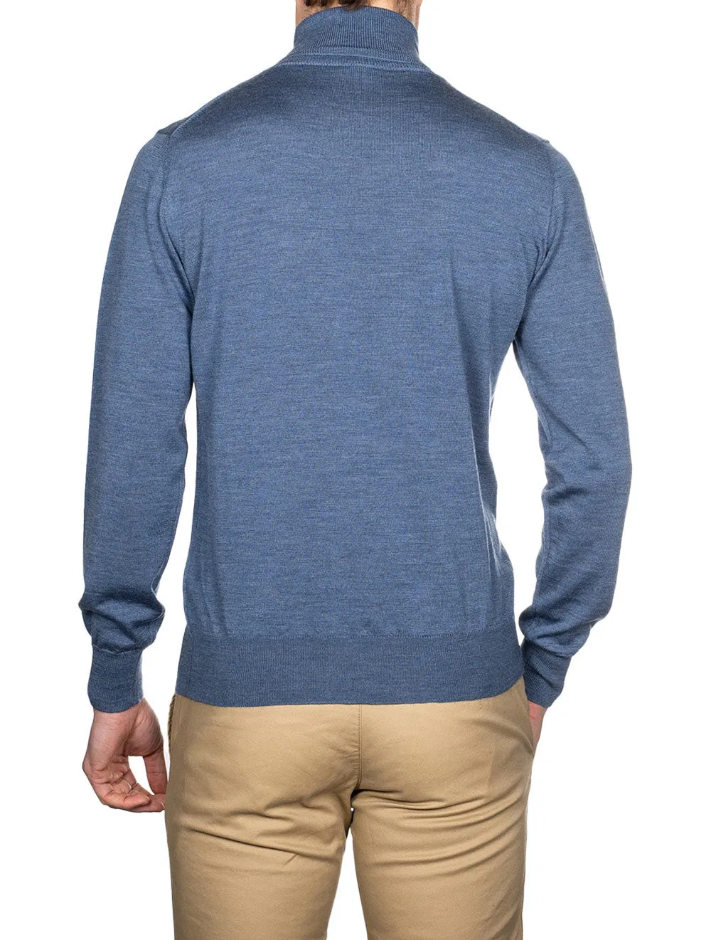 Merino Turtle Neck Blue