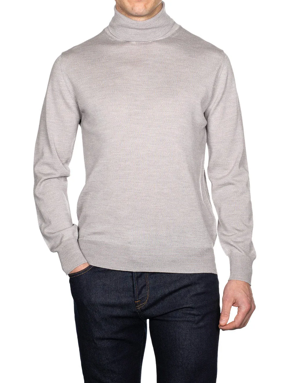 Merino Turtle Neck Grey