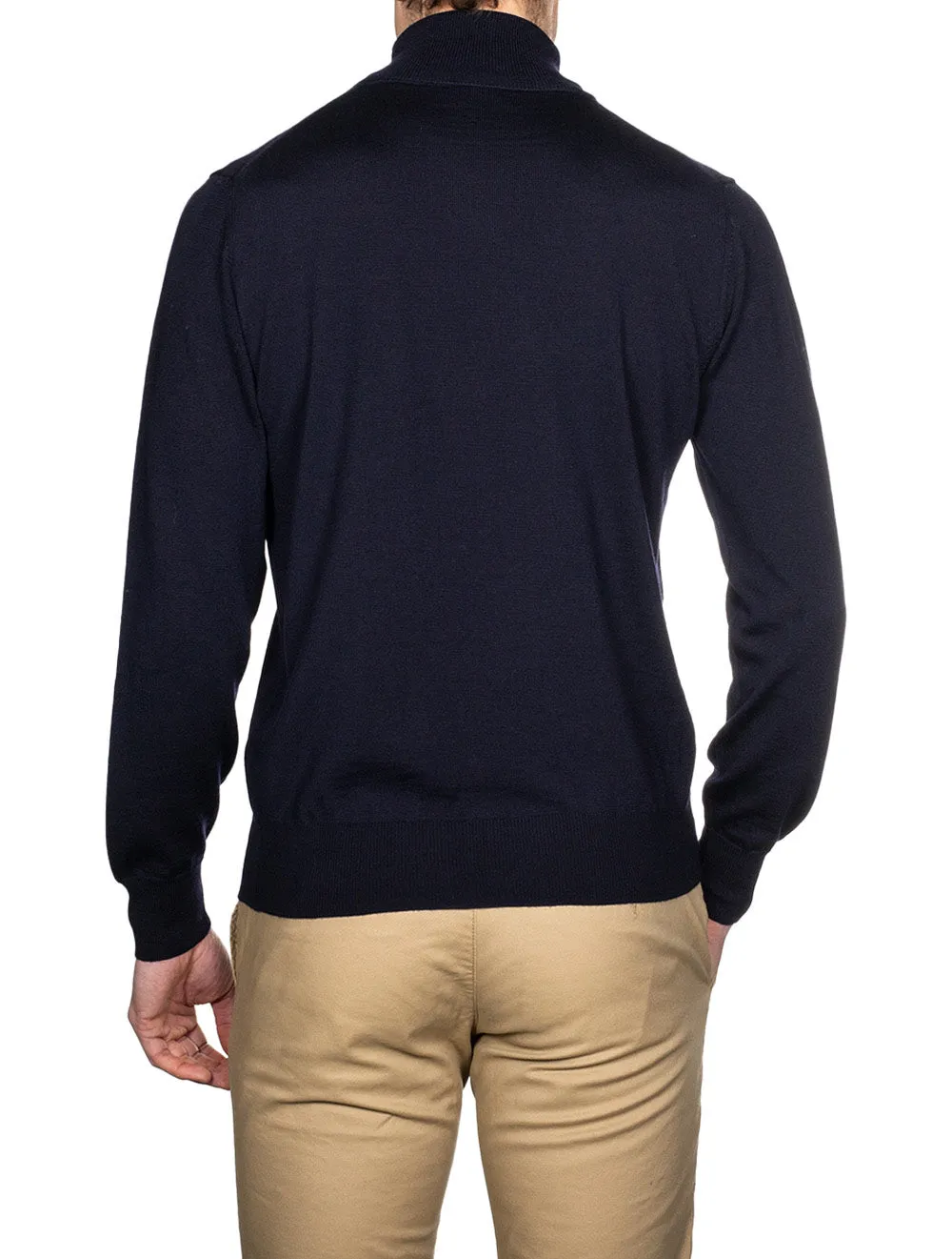 Merino Turtle Neck Navy