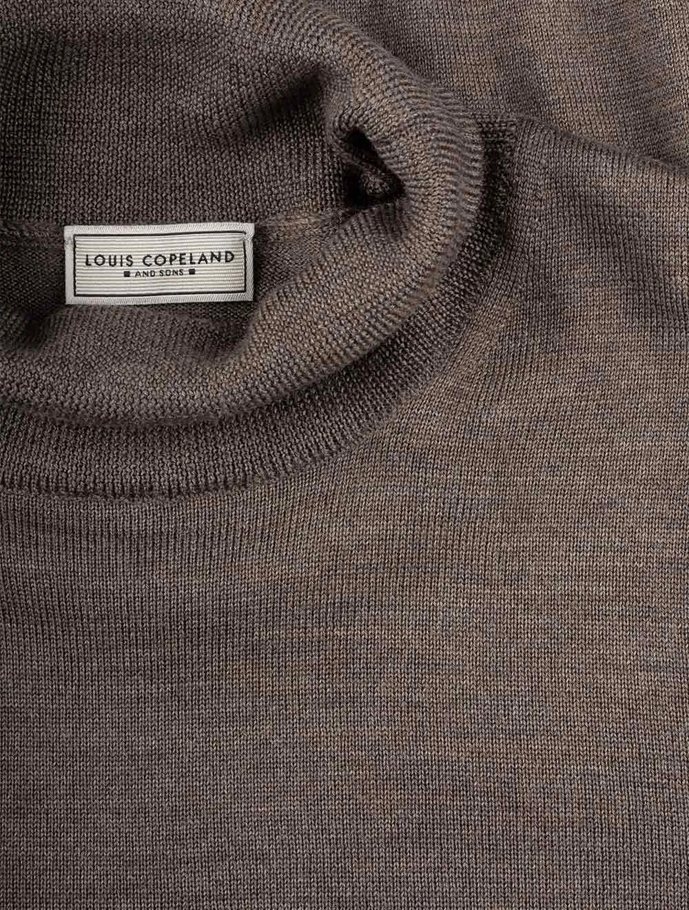 Merino Wool Turtle Neck Chestnut