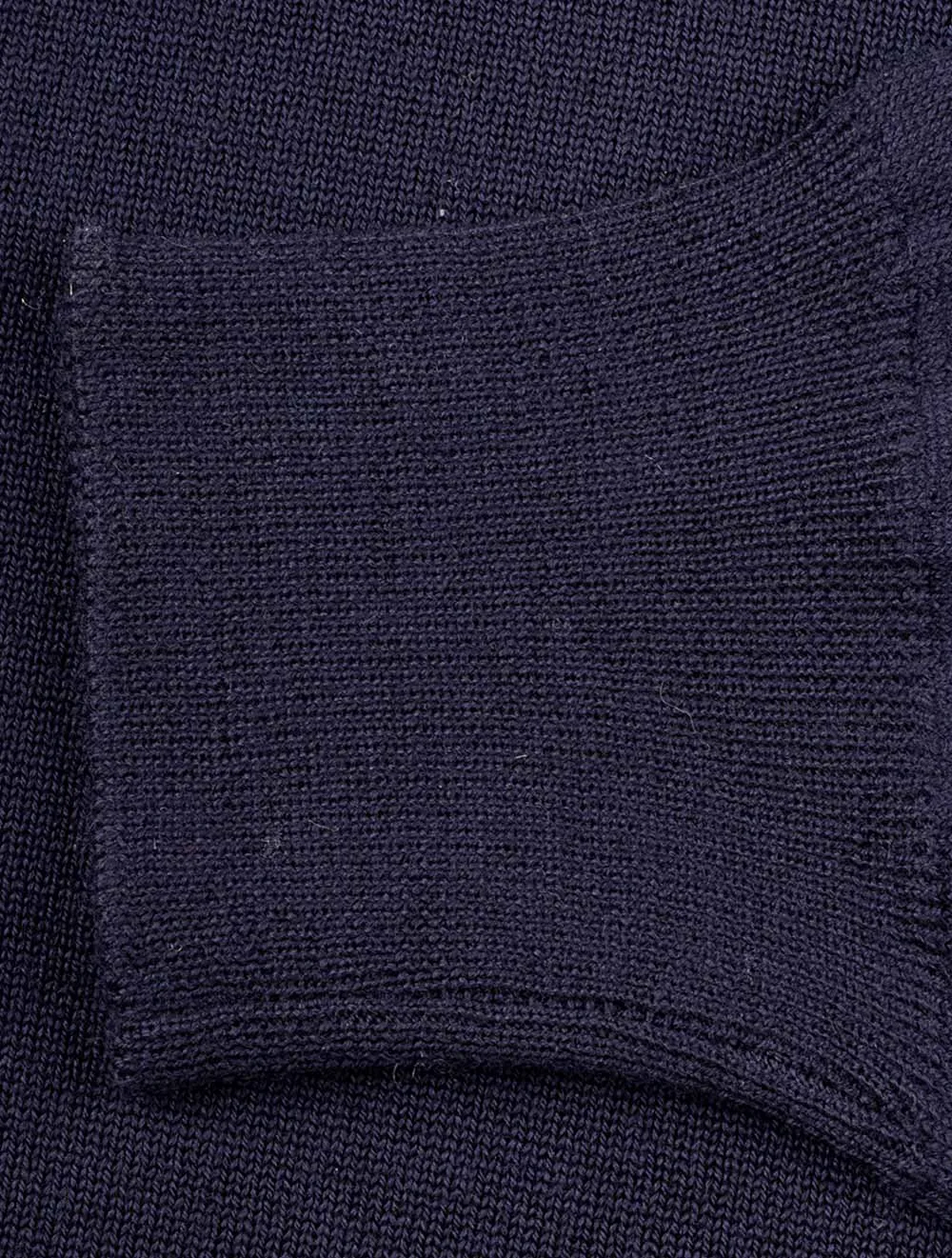 Merino Wool Turtle Neck Navy