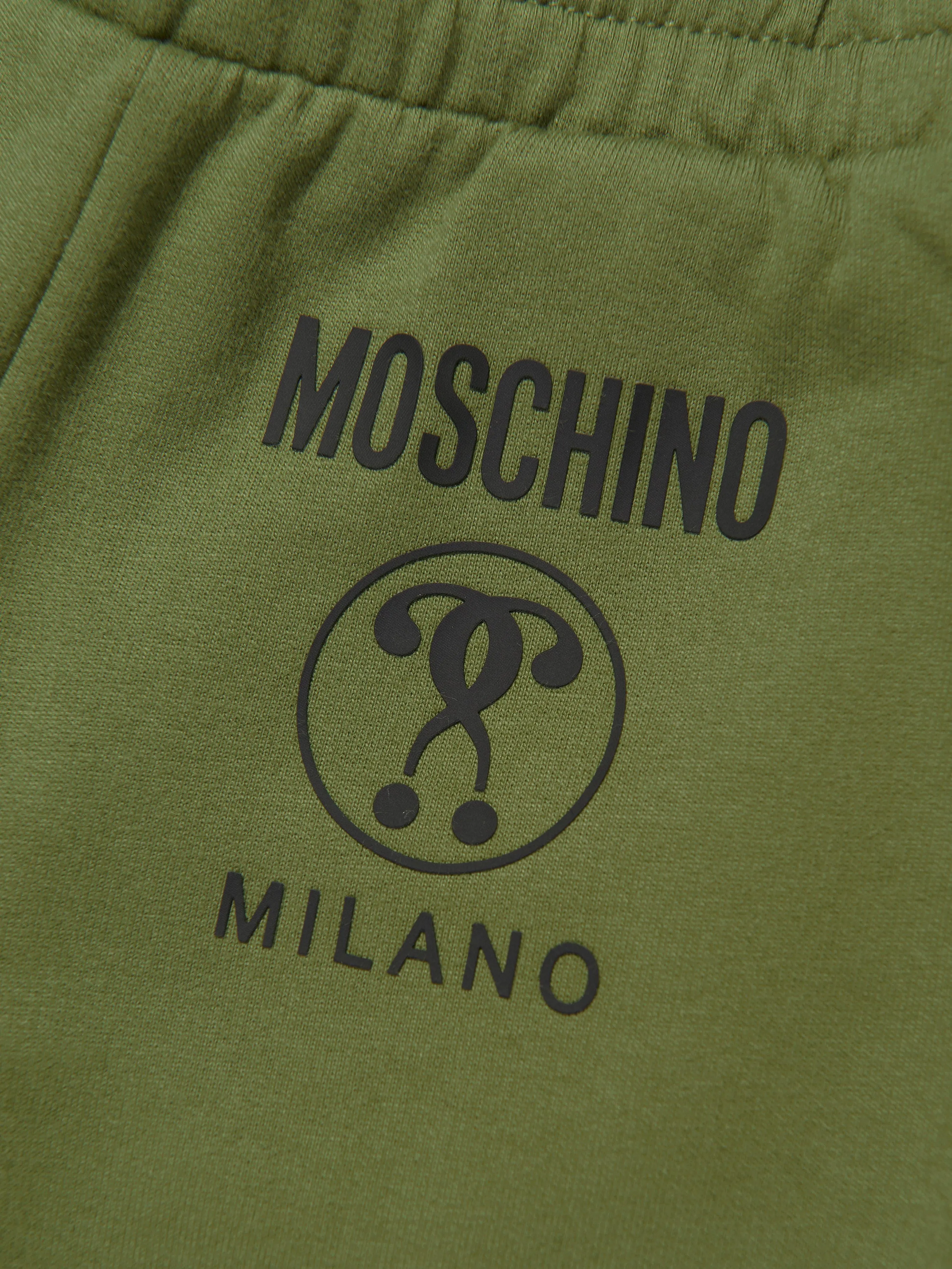 Moschino Boys Milano Logo Joggers in Green