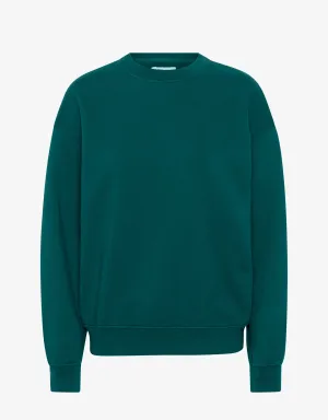 Organic Oversized Crew - Ocean Green