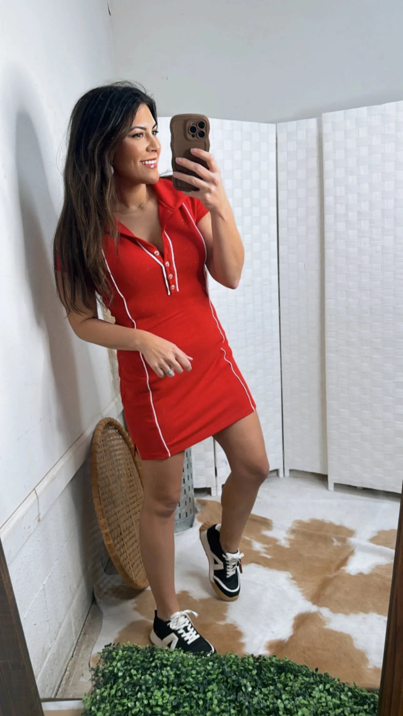 Rally Girl Collared Mini Dress