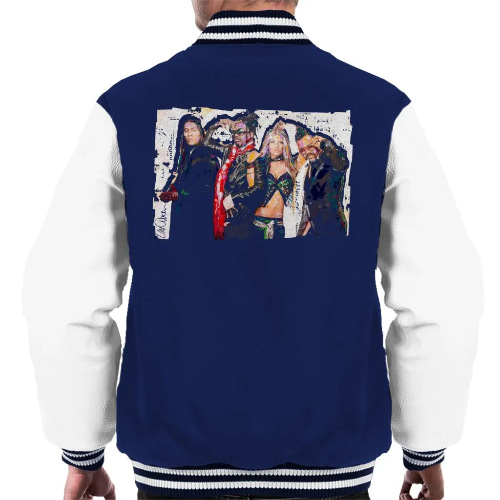 Sidney Maurer Original Portrait Of Black Eyed Peas Men's Varsity Jacket