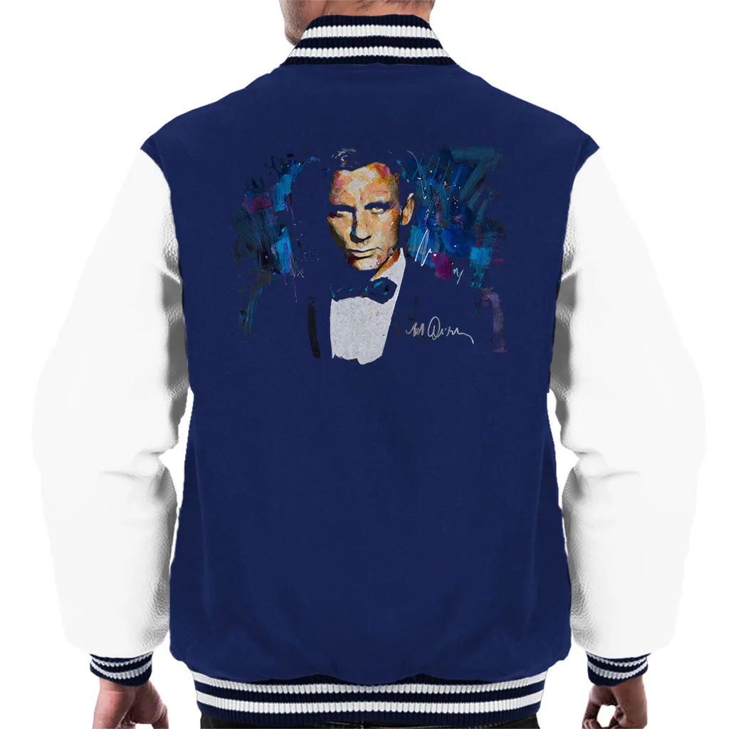 Sidney Maurer Original Portrait Of Daniel Craig James Bond Men's Varsity Jacket