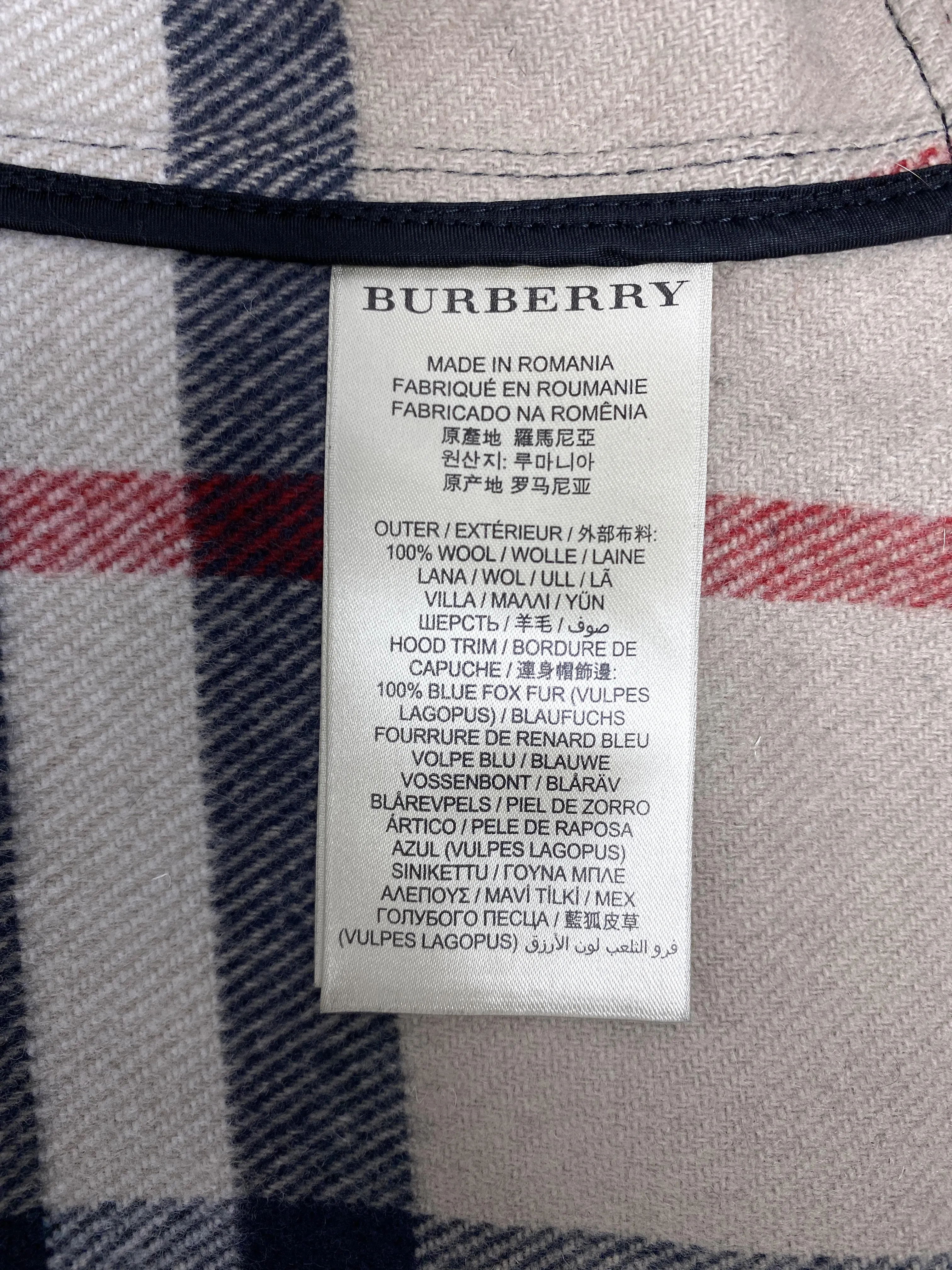 Trendy Inspired Burberry "blackwell" Hooded Duffle Coat With Detachable Trim - Size Uk 8 / Us 6 / Ger 36