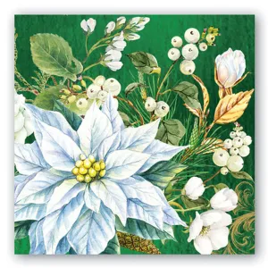 Winter Blooms Paper Luncheon Napkins